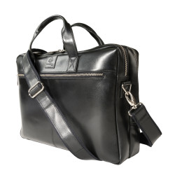 Sacoche double ordin. Exactive Cuir noir