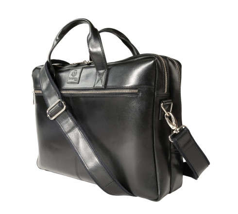 Sacoche double ordin. Exactive Cuir noir