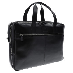 Sacoche double ordin. Exactive Cuir noir