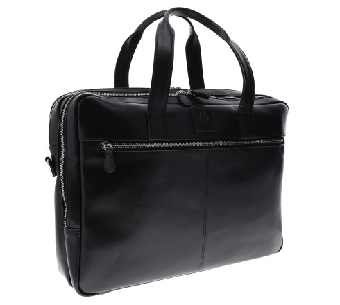Sacoche double ordin. Exactive Cuir noir