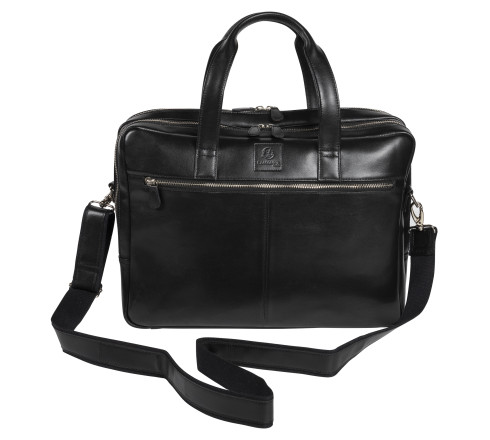 Sacoche double ordin. Exactive Cuir noir