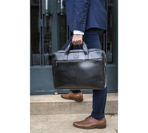 Sacoche double ordin. Exactive Cuir noir