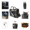 Sacoche double ordin. Exactive Cuir noir