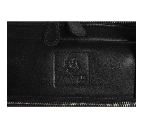 Sacoche double ordin. Exactive Cuir noir