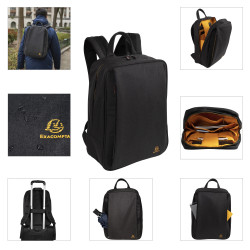 Sac à dos Smart Exactive noir chiné