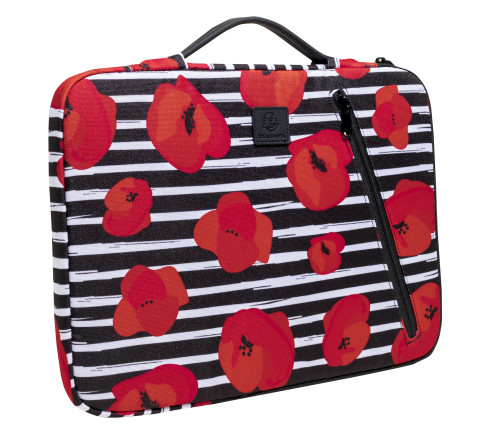 Housse ordinateur 13-14'' Motif Coquelicot