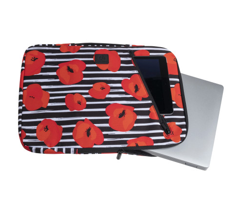 Housse ordinateur 13-14'' Motif Coquelicot