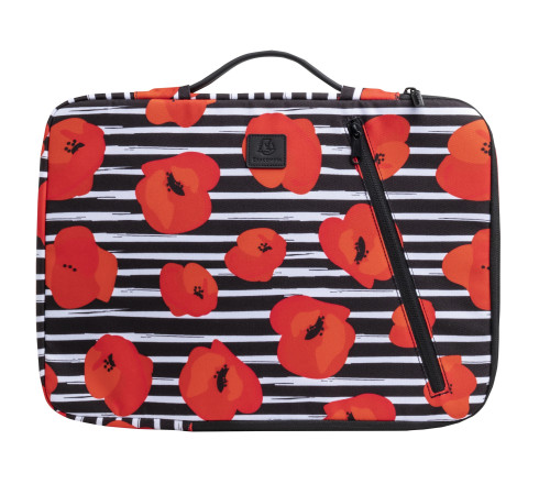 Housse ordinateur 15-16'' Motif Coquelicot