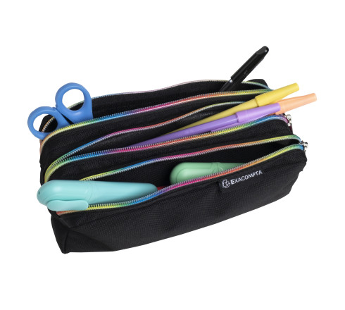 Trousse rectangle 3 compartiments Rainbow