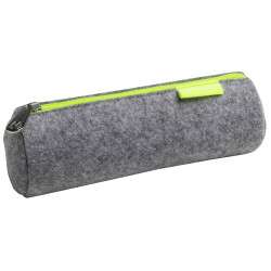 Trousse ronde feutrine recyclée Neon