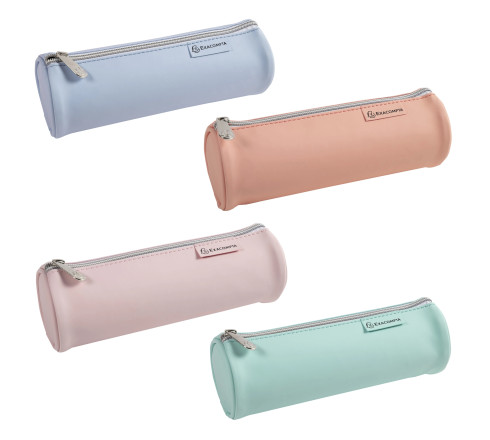 Trousse ronde PU Aquarel - 22,5x7,5cm