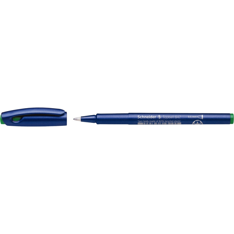 Roller pointe plastique 0,5mm vert