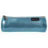 Trousse ronde PU Glitter - 22,5x7,5cm