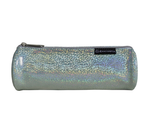 Trousse ronde PU Glitter - 22,5x7,5cm
