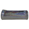 Trousse ronde PU Glitter - 22,5x7,5cm