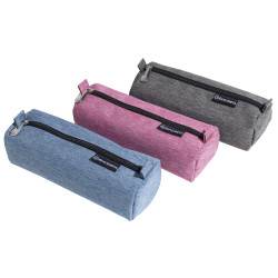 Trousse ronde adaptée polyester Denim 500