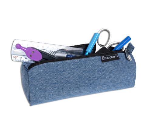 Trousse ronde adaptée polyester Denim 500