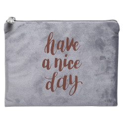 Trousse plate velours Ellipse