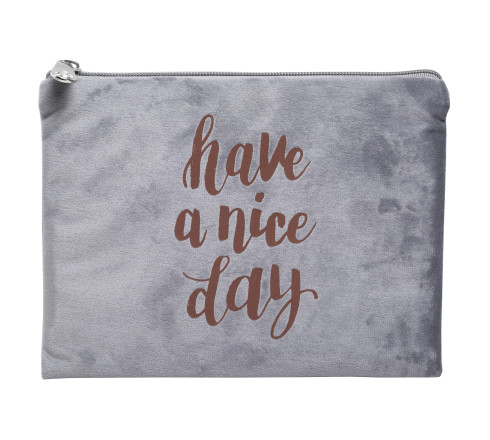 Trousse plate velours Ellipse