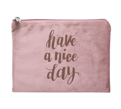 Trousse plate velours Ellipse