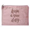 Trousse plate velours Ellipse