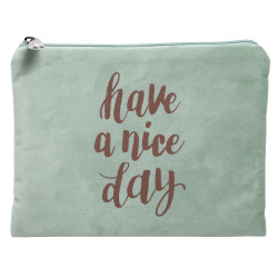 Trousse plate velours Ellipse