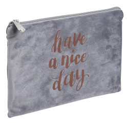 Trousse plate velours Ellipse