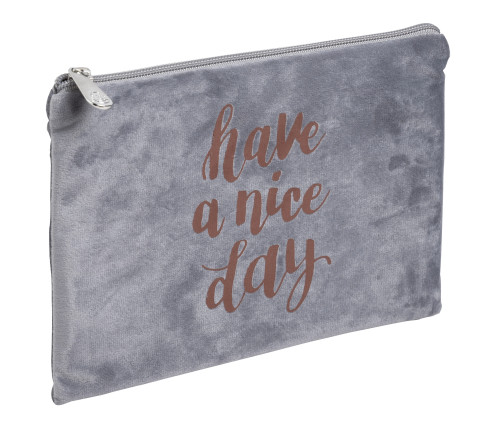 Trousse plate velours Ellipse