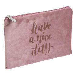 Trousse plate velours Ellipse
