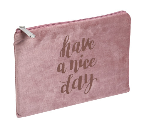 Trousse plate velours Ellipse