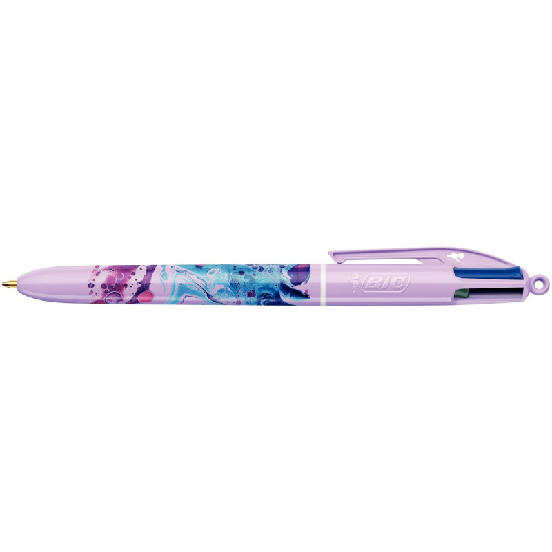 Stylo bille 4 couleurs hydro purple