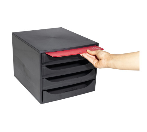 Module de classement Ecobox Ecoblack 4 tiroirs