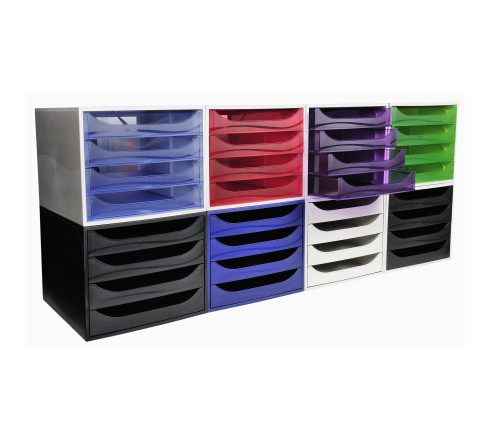 Module de classement Ecobox Ecoblack 4 tiroirs
