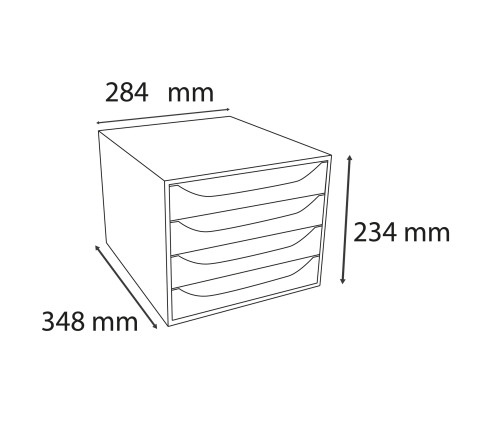 Module de classement Ecobox Office 4 tiroirs