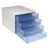 Module de classement Ecobox Linicolor 4 tiroirs