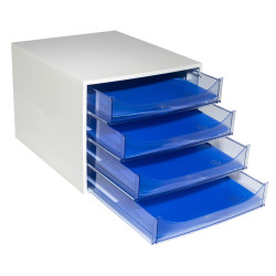 Module de classement Ecobox Linicolor 4 tiroirs