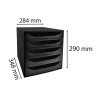 Module de classement Ecobox+ Ecoblack 5 tiroirs