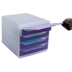 Module de classement Big Box 4 tiroirs Chromaline