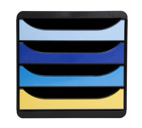 Module de classement Big Box 4 tiroirs Bee Blue