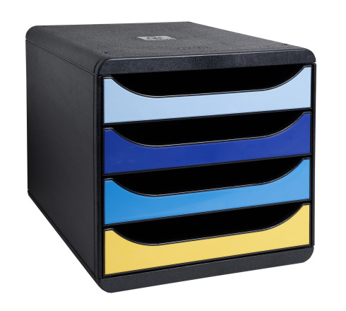 Module de classement Big Box 4 tiroirs Bee Blue
