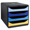 Module de classement Big Box 4 tiroirs Bee Blue
