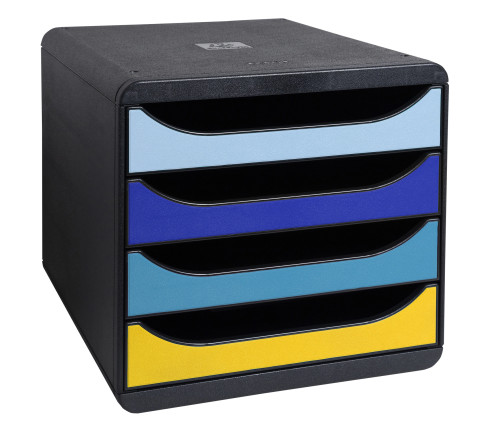 Module de classement Big Box 4 tiroirs Bee Blue
