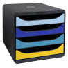Module de classement Big Box 4 tiroirs Bee Blue