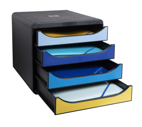 Module de classement Big Box 4 tiroirs Bee Blue