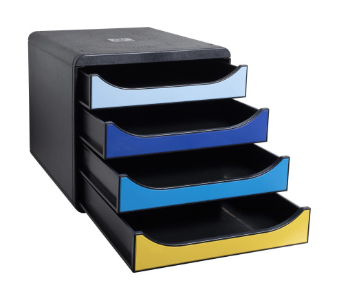 Module de classement Big Box 4 tiroirs Bee Blue
