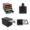 Module de classement Big Box 4 tiroirs Glossy