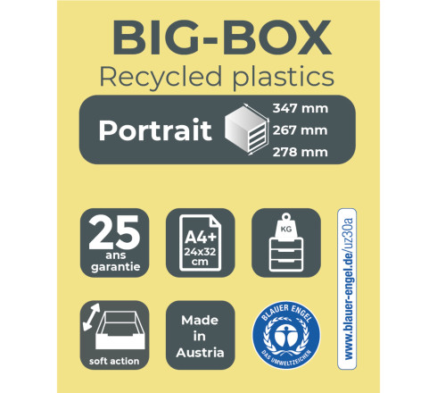 Module de classement Big Box 4 tiroirs Glossy