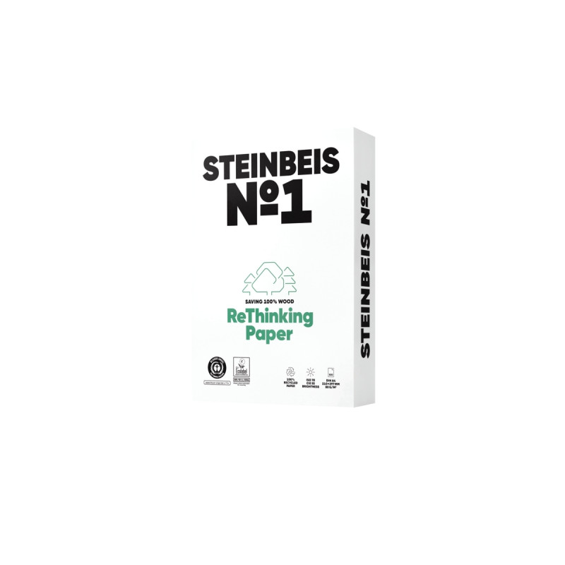 Ramette de 500 feuilles format A4 80g blanc STEINBEIS N°1
