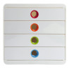 Module de classement Pop-Box 4 tiroirs Black Office