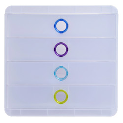 Module de classement Pop-Box 4 tiroirs Chromaline